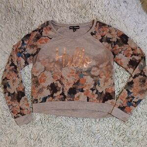 Floral 'Hello' Sweatshirt
